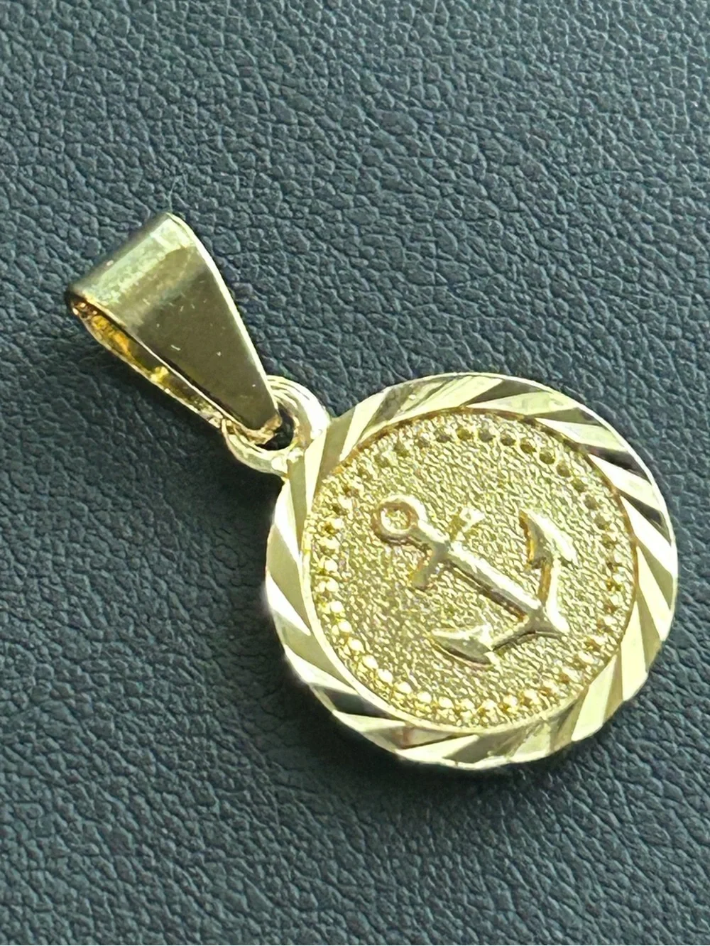 New gold anchor pendant